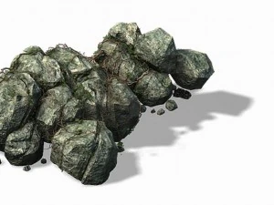 山 - 岩 0110 3Dモデル