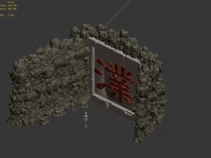 mountain - stone wall 332 3D Model