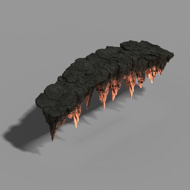 mountain - stone bridge 09 3D Model .c4d .max .obj .3ds .fbx .stl .blend 