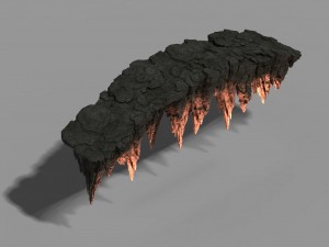 mountain - stone bridge 09 3D Model