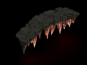 mountain - stone bridge 09 3D Model