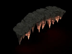 mountain - stone bridge 09 3D Model