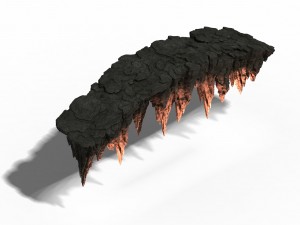 mountain - stone bridge 09 3D Model