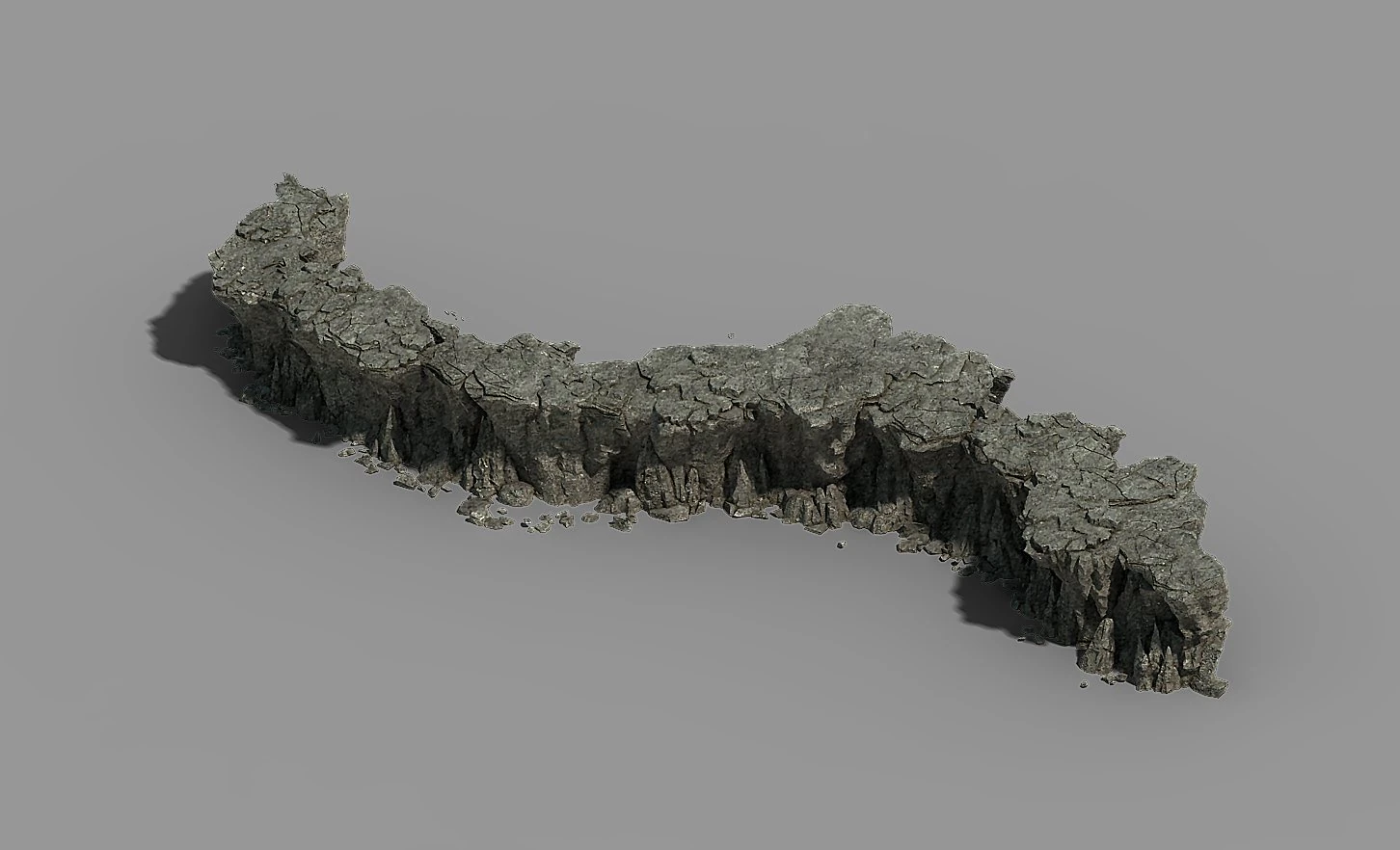 mountain - stone 310 3D Model .c4d .max .obj .3ds .fbx .stl .blend