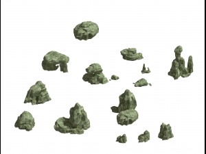 mountain - stone - rockery 69 3D Model