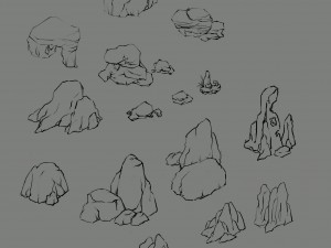 mountain - stone - rockery 69 3D Model