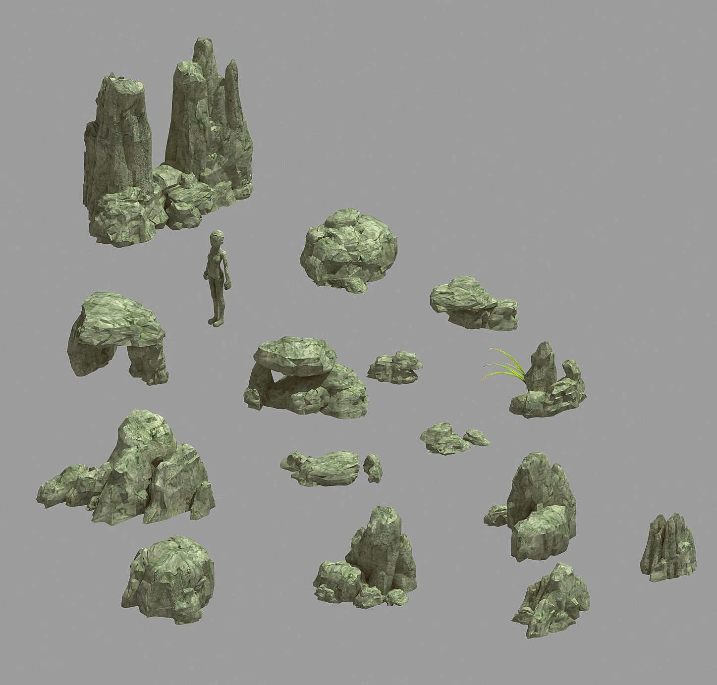 mountain - crushed stone - stone 23 3D Model .c4d .max .obj .3ds .fbx .stl .blend 