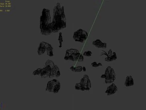 mountain - crushed stone - stone 23 3D Model