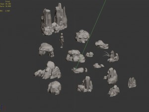mountain - crushed stone - stone 23 3D 模型