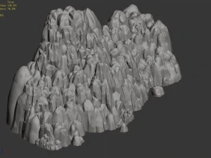 mountain - rock wall 76 3D Model