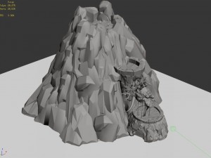 mountain - magma - volcano 06 Modèle 3D