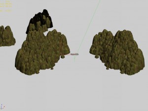 mountain - rock - stone 64 Model 3D