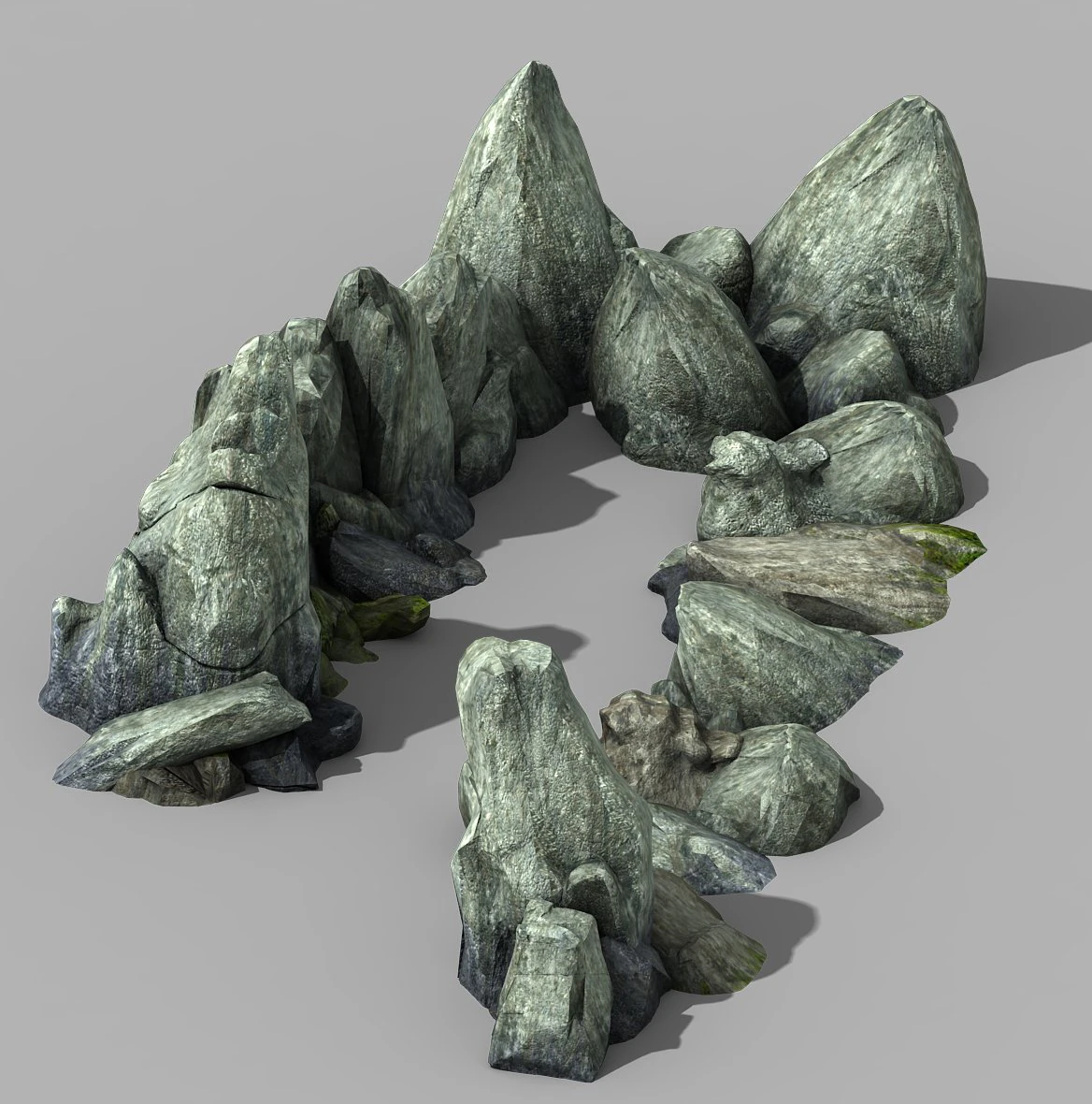 shan mu lin - black wind stone 01 3D Model .c4d .max .obj .3ds .fbx .stl .blend 