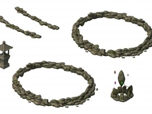 one hundred thousand mountains - the door pool 3D Model