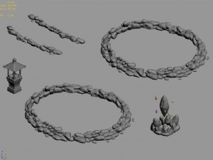 one hundred thousand mountains - the door pool Model 3D