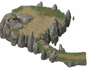 one hundred thousand mountains - mountain - stone Modello 3D