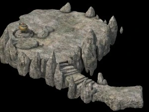 one hundred thousand mountains - mountain - stone 3D Model