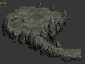 one hundred thousand mountains - mountain - stone 3D Model