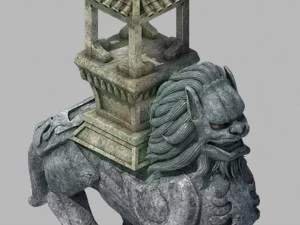 сто тисяч гір - камінь - лев 3D Модель