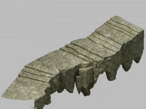 one hundred thousand mountains - stone staircase 3D Model