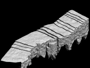 one hundred thousand mountains - stone staircase 3D Model