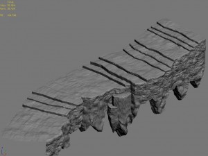 one hundred thousand mountains - stone staircase 3D Model
