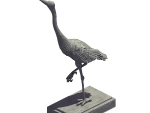 stone sculpture - crane 33 3D Model