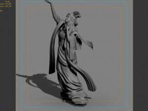 stone sculpture - fairy flying sculpture Modelo 3D
