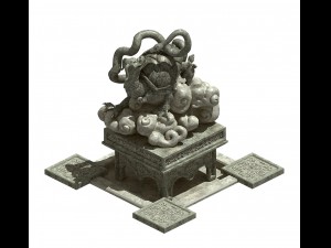 stone carving - xuanwu 32 3D Model