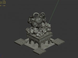 stone carving - xuanwu 32 3D Model
