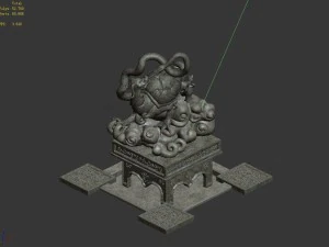 stone carving - xuanwu 32 3D Model
