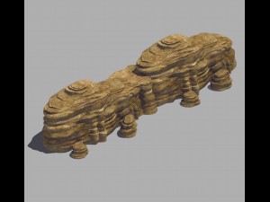 stone - large weathered stone 01 Modelo 3D