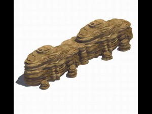 stone - large weathered stone 01 Modello 3D