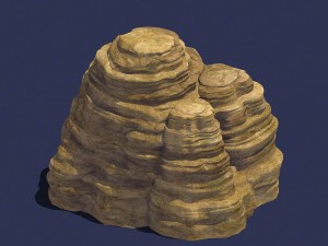 stone - large weathered stone 03 Modelo 3D