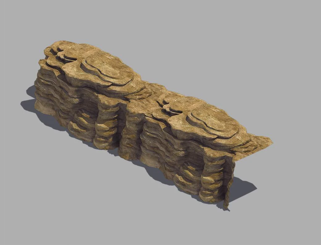 stone - large weathered stone 05 3D Model .c4d .max .obj .3ds .fbx .stl .blend 