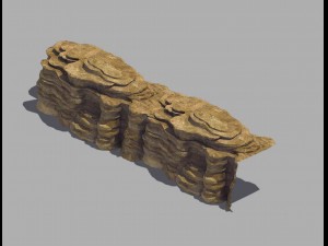 stone - large weathered stone 05 3D 모델