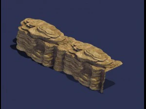 stone - large weathered stone 05 3D Model