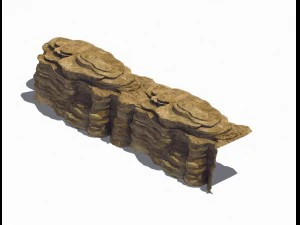 stone - large weathered stone 05 3D Model