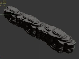 stone - large weathered stone 05 3D Model