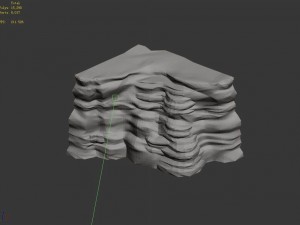 stone - large weathered stone 06 Modello 3D