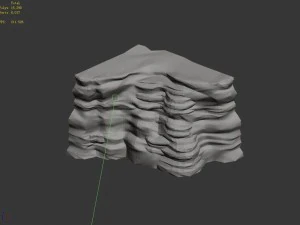 stone - large weathered stone 06 3D Model
