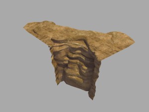 stone - large weathered stone 07 3D Model
