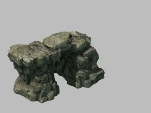 돌 - 동굴 1116 3D 모델