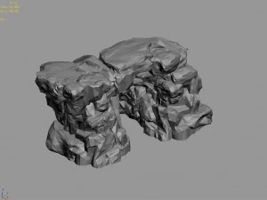 stone - cave 1116 3D Model