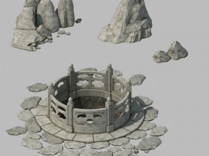 stone - tang dynasty - ishii 01 3D Model