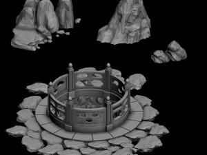 stone - tang dynasty - ishii 01 3D-Modell