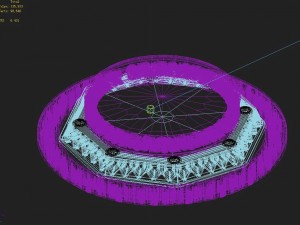 stone - round base Modèle 3D
