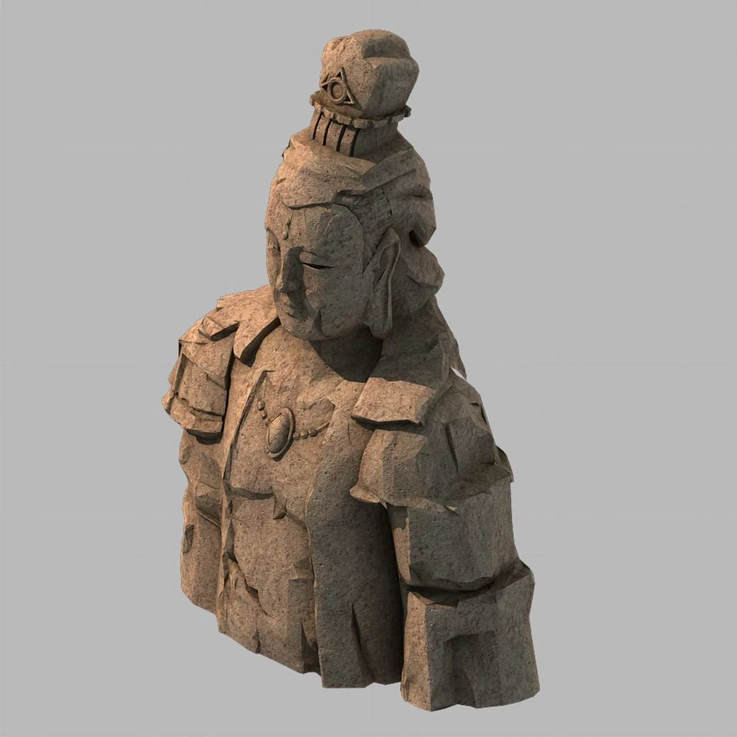 stone statue group - buddha image 01 3D Model .c4d .max .obj .3ds .fbx .stl .blend