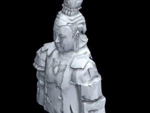stone statue group - buddha image 01 3D-Modell
