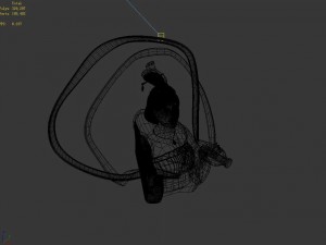 pool - sculpture - fairy 02 3D Model